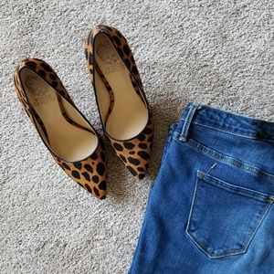 Vince Camuto Leopard print heels
